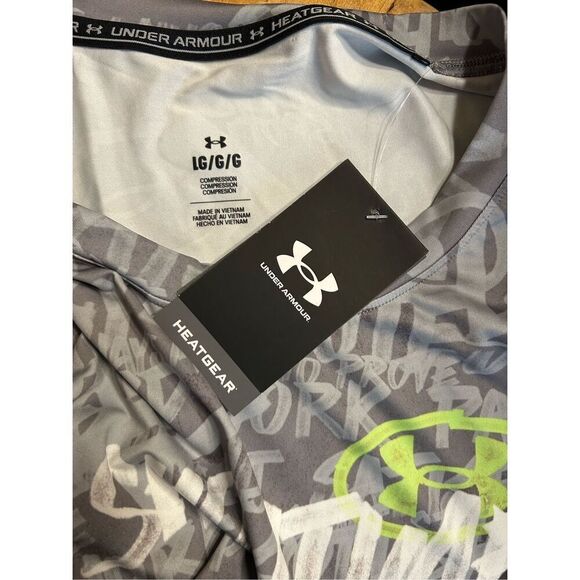 UNDER ARMOUR Tank Top  Sz L Heatgear Showtime Alter Ego Compression Shirt (0120) - Picture 6 of 6